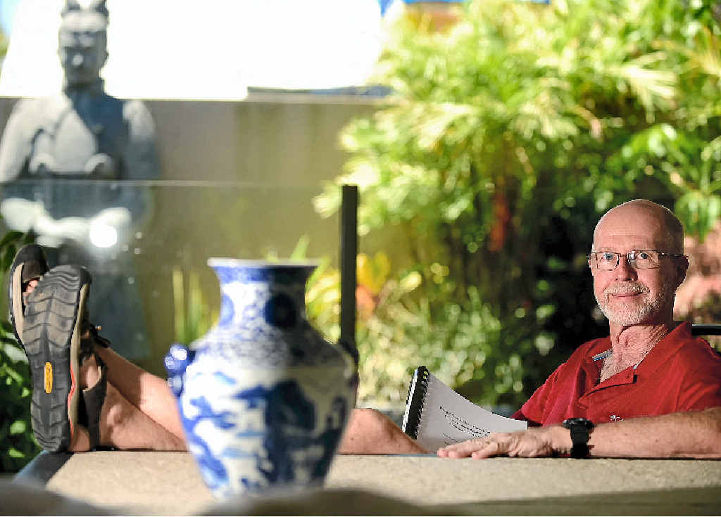 MUCH TO OFFER: Bokarina resident Leigh Baker has just completed his first PHD, a Doctor of Philosophy degree at Griffith University, and wants help guide the way China does business with the outside world. MUCH TO OFFER: Bokarina resident Leigh Baker has just completed his first PHD, a Doctor of Philosophy degree at Griffith University, and wants help guide the way China does business with the outside world.