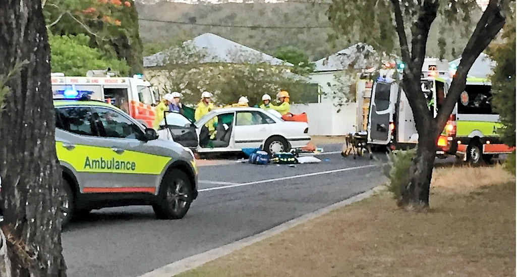Emergency services attend to a fatal traffic crash on Lakes Creek Rd, Rockhampton. Emergency services attend to a fatal traffic crash on Lakes Creek Rd, Rockhampton.