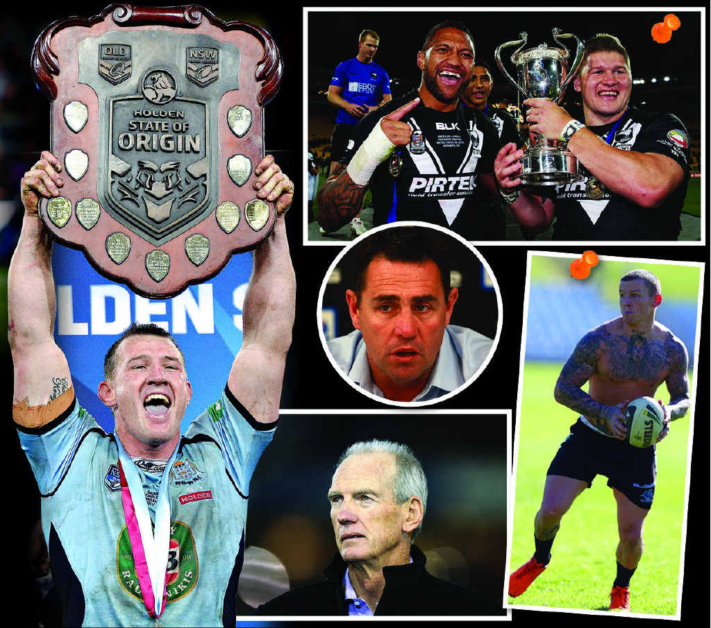 CLOCKWISE: New South Wales wins the State of Origin series; New Zealand wins Four Nations; Coach Shane Flanagan; Todd Carney getting a dishonourable mention; Wayne Bennett stepped down from Newcastle. CLOCKWISE: New South Wales wins the State of Origin series; New Zealand wins Four Nations; Coach Shane Flanagan; Todd Carney getting a dishonourable mention; Wayne Bennett stepped down from Newcastle.