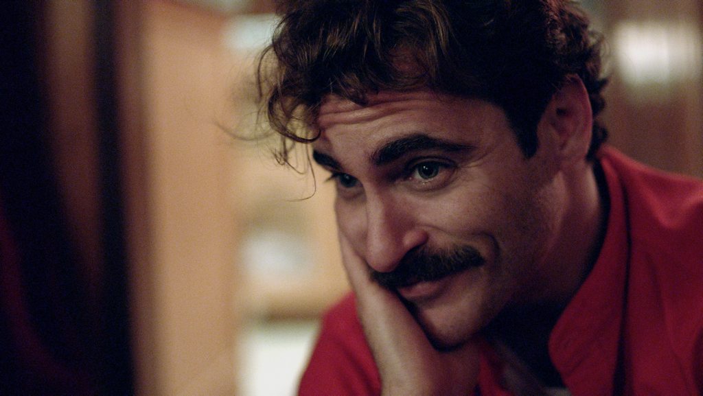 Joaquin Phoenix in a scene from the movie Her.