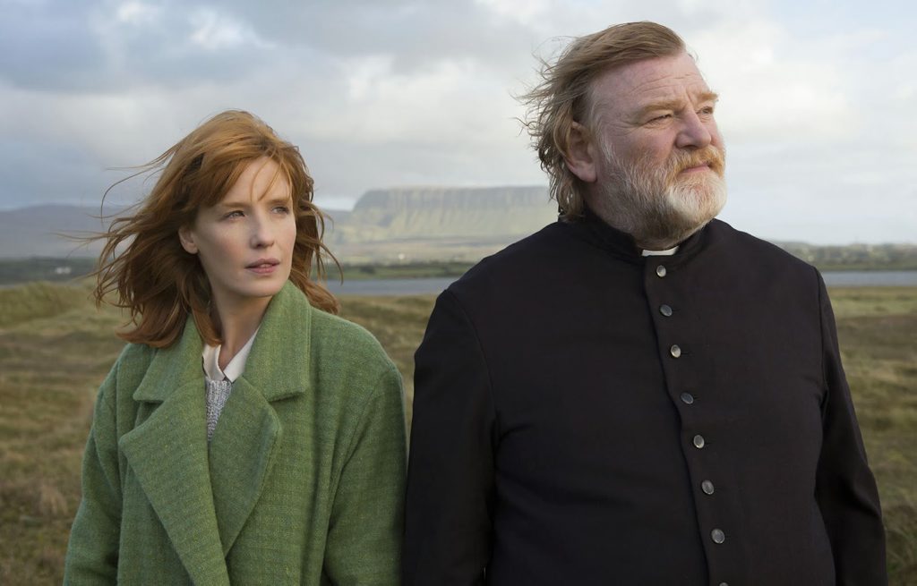 Kelly Reilly and Brendan Gleeson in movie Calvary. 