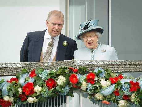 Prince Andrew, the Duke of York speaks to Queen Elizabeth II on the Queens stand during Derby day in 2013 Prince Andrew, the Duke of York speaks to Queen Elizabeth II on the Queens stand during Derby day in 2013