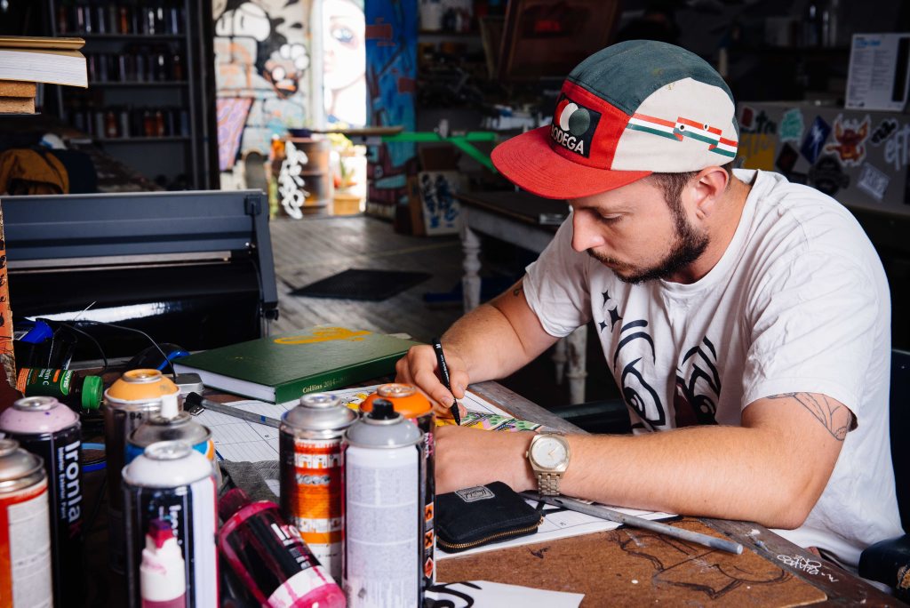 Ian McCallum, known as Twolaks, was one of MARS Gallery's first resident artists. 