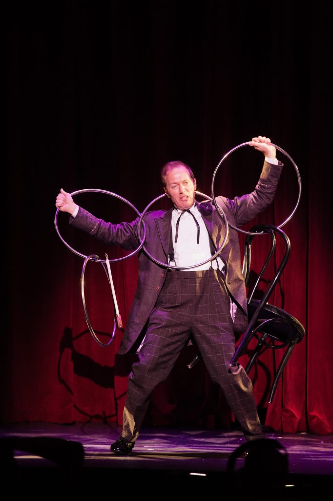The eccentric Charlie Frye in the Illusionists 1903 at QPAC's Concert Hall. The eccentric Charlie Frye in the Illusionists 1903 at QPAC's Concert Hall.