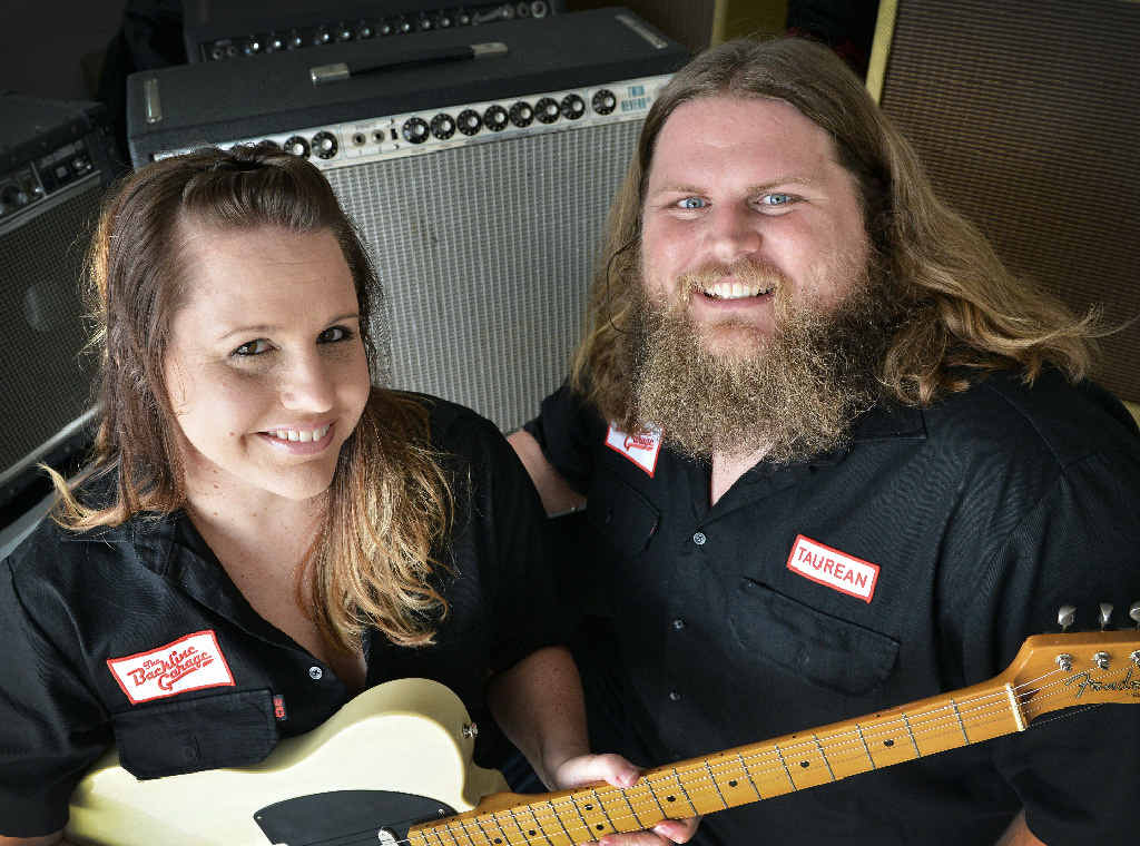 IN TUNE: Natalie and Taurean Thompson from The Backline Garage love their music, and their new Gympie business hires out a full range of musical equipment. IN TUNE: Natalie and Taurean Thompson from The Backline Garage love their music, and their new Gympie business hires out a full range of musical equipment.