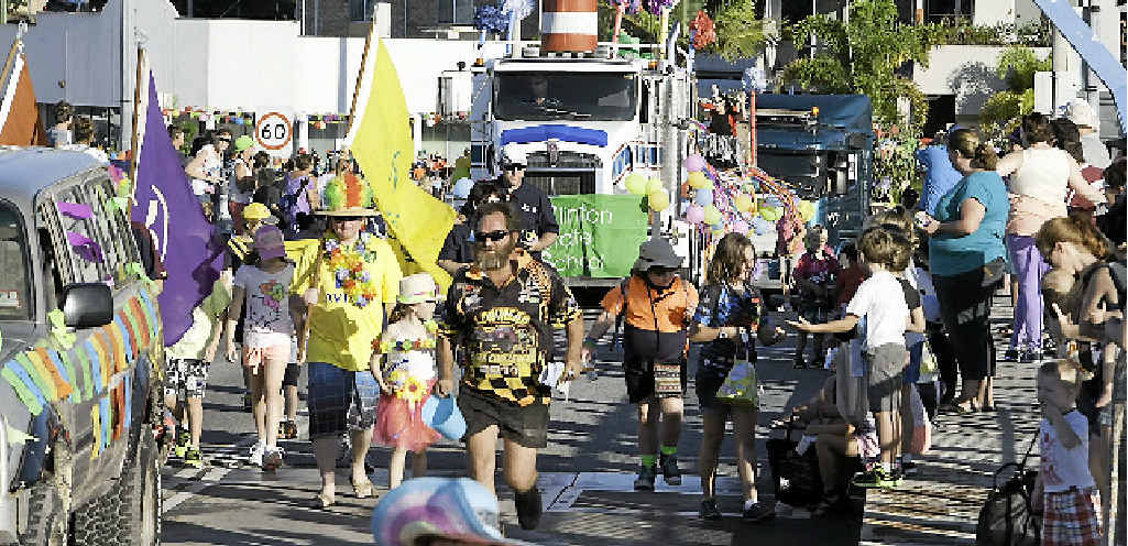 PARTY TIME: The Workforce International Gladstone Harbour Festival Parade. PARTY TIME: The Workforce International Gladstone Harbour Festival Parade.
