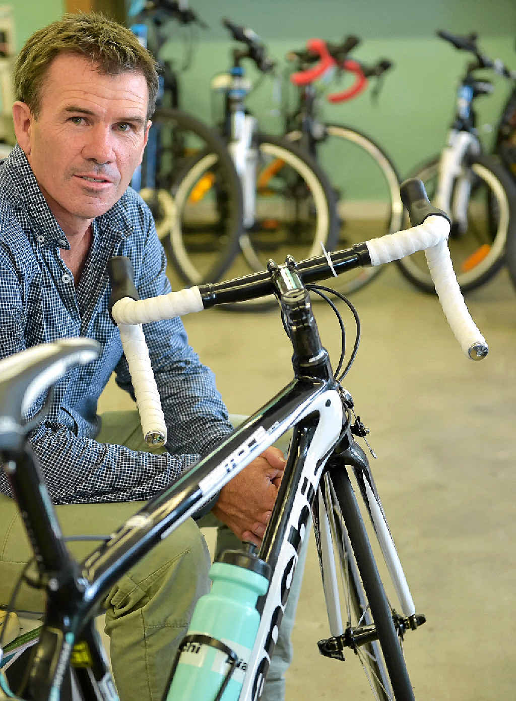 SAFETY FIRST: Sunshine Coast Cycling Club president, Craig King, says it’s better for cyclists to play it safe with new laws now in force. SAFETY FIRST: Sunshine Coast Cycling Club president, Craig King, says it’s better for cyclists to play it safe with new laws now in force.