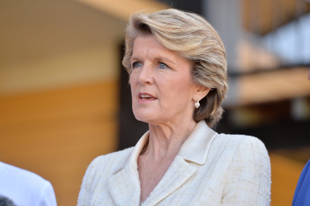 Foreign Minister Julie Bishop Foreign Minister Julie Bishop