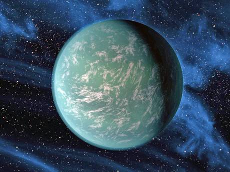 Kepler-22b, a planet known to comfortably circle in the habitable zone of a sun-like star. It was the first planet that NASA's Kepler mission has confirmed to orbit in a star's habitable zone. Kepler-22b, a planet known to comfortably circle in the habitable zone of a sun-like star. It was the first planet that NASA's Kepler mission has confirmed to orbit in a star's habitable zone.