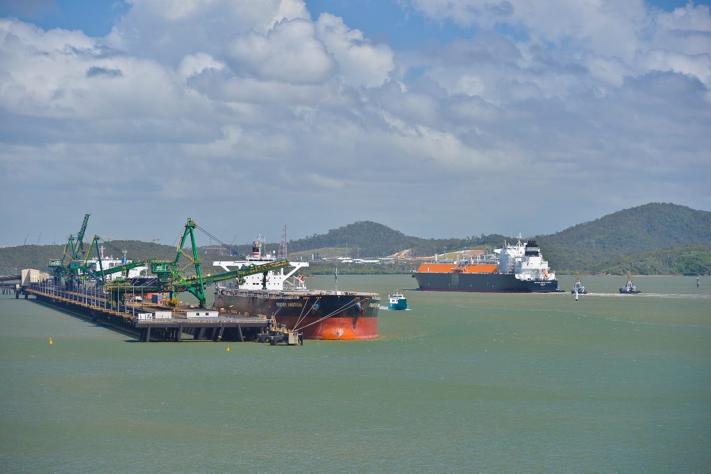 LNG ship The Methane Mickie Harper, named after former BG Group's Catherina Tanna, passes the RG Tanna Coal Terminal, named after Ms Tanna's father. LNG ship The Methane Mickie Harper, named after former BG Group's Catherina Tanna, passes the RG Tanna Coal Terminal, named after Ms Tanna's father.