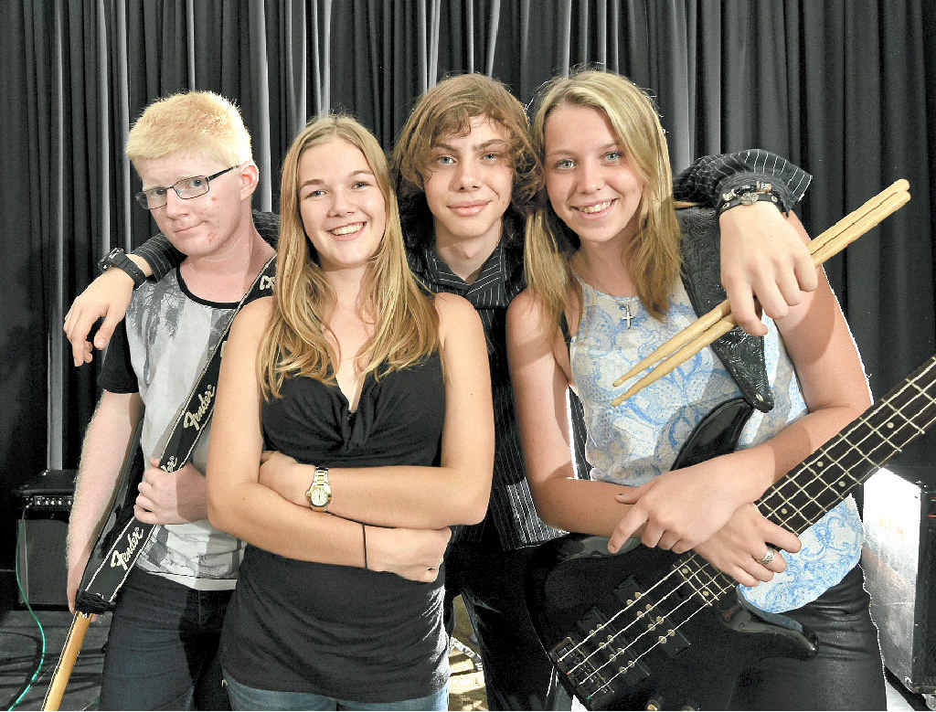 LET’S JAM: AICM band Cloud 9 will leave a mark in Tamworth. Members Dan Day (head guitar), Beth Wight (lead vocals and keyboards), Lacey Smith-Cripps (bass) and Codey Smith-Cripps (drums). LET’S JAM: AICM band Cloud 9 will leave a mark in Tamworth. Members Dan Day (head guitar), Beth Wight (lead vocals and keyboards), Lacey Smith-Cripps (bass) and Codey Smith-Cripps (drums).
