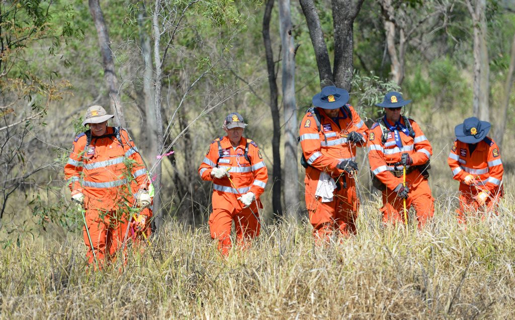 SES search for clues in the Martinez-Barnett investigation. SES search for clues in the Martinez-Barnett investigation.