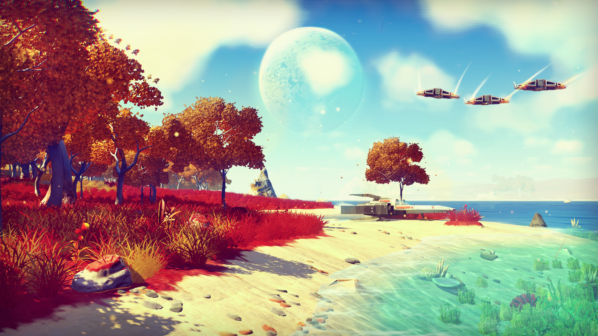OVERWHELMING: Almost unlimited fun in No Man’s Sky. OVERWHELMING: Almost unlimited fun in No Man’s Sky.
