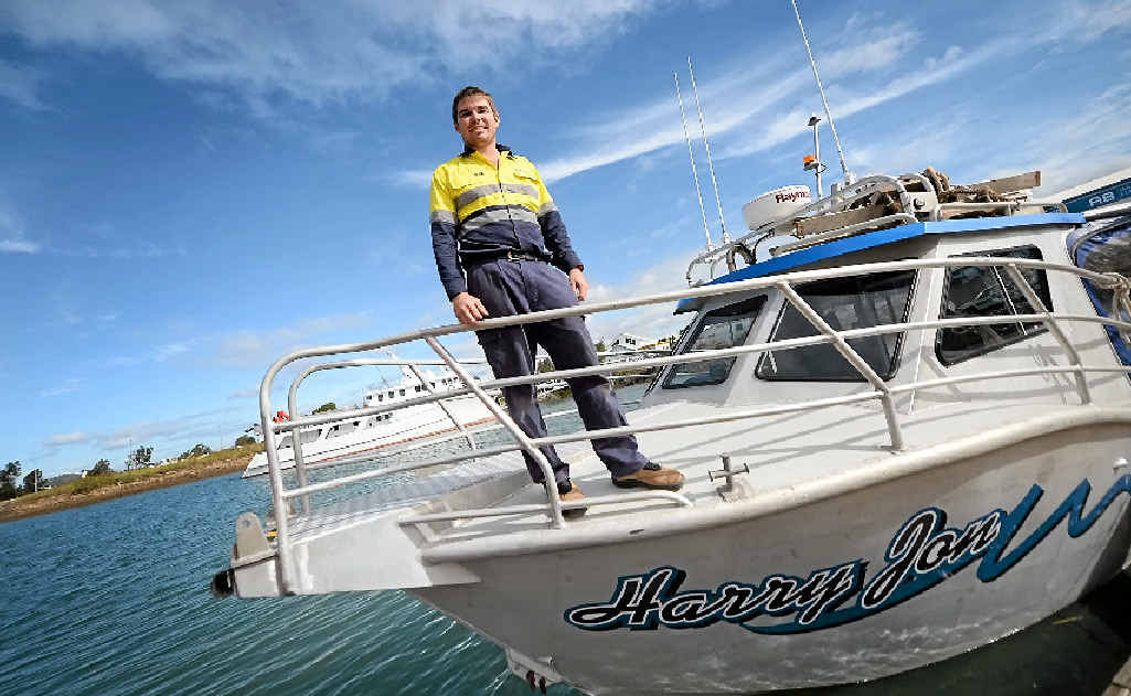 ADJUSTING: Owner and operator of AB Marine Services Adam Balkin has built a marine empire off the LNG boom in Gladstone. ADJUSTING: Owner and operator of AB Marine Services Adam Balkin has built a marine empire off the LNG boom in Gladstone.