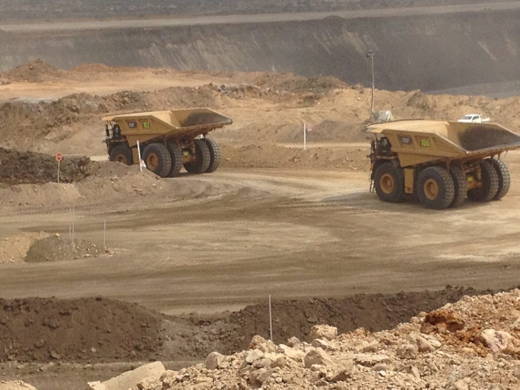 Haul trucks at BHP Billiton Mitsubishi Alliance's new Daunia mine in Central Queensland. PIC: OWEN JACQUES Haul trucks at BHP Billiton Mitsubishi Alliance's new Daunia mine in Central Queensland. PIC: OWEN JACQUES
