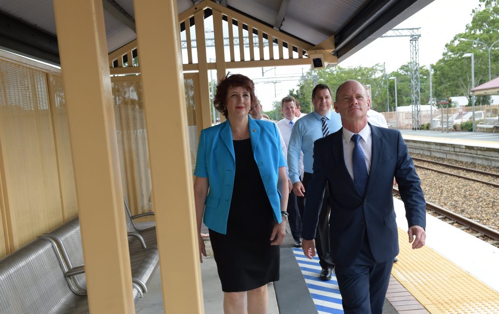 Campbell Newman with Queensland Speaker Fiona Simpson during a recent visit to the Sunshine Coast. Campbell Newman with Queensland Speaker Fiona Simpson during a recent visit to the Sunshine Coast.