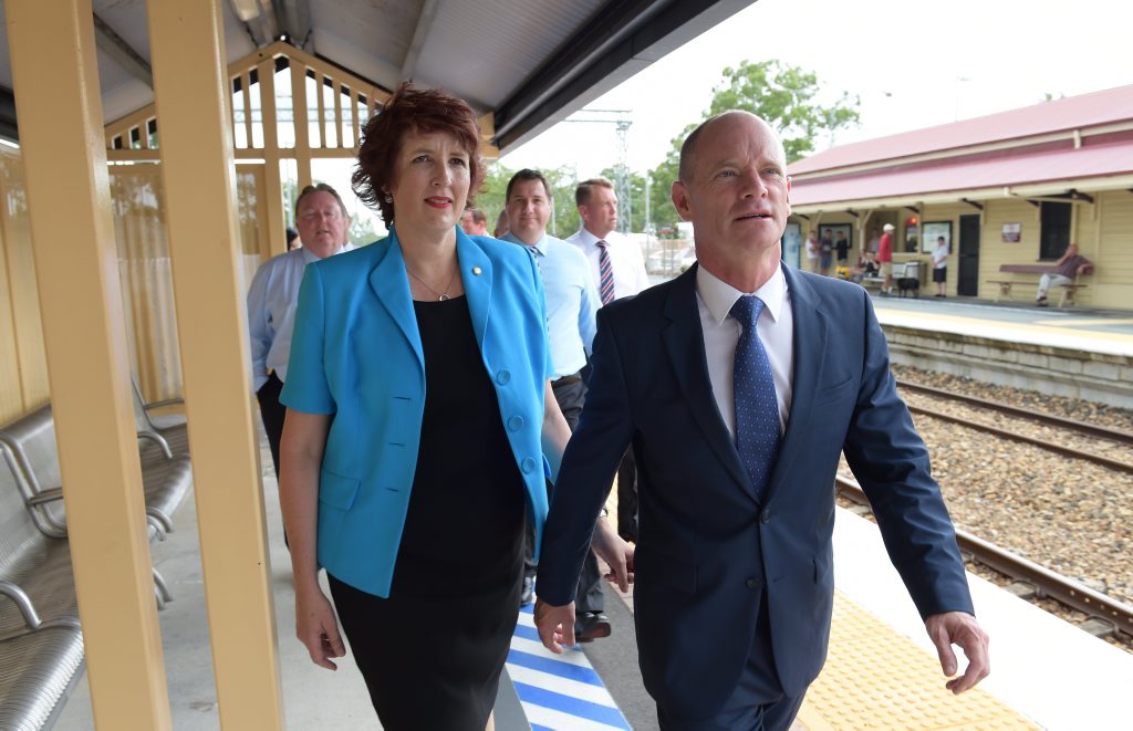 Former Premier Campbell Newman with Maroochydore MP Fiona Simpson Former Premier Campbell Newman with Maroochydore MP Fiona Simpson