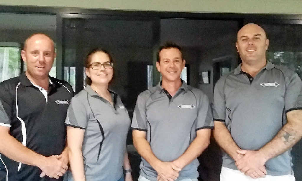 COACHING COUP: Whitsunday Weightlifting Club members Steve Knox, Cait Halsey, Tony Lisciandro and Nathan Sainsbury are set to gain Australian Weightlifting Federation level 1 accreditation later this year thanks to the Queensland Government’s ’Get Going’ grants.
