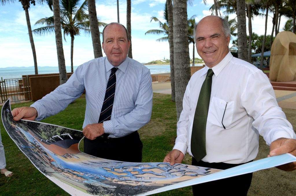Former Keppel MP and LNP member Bruce Young with Livingstone Mayor Bill Ludwig. Former Keppel MP and LNP member Bruce Young with Livingstone Mayor Bill Ludwig.