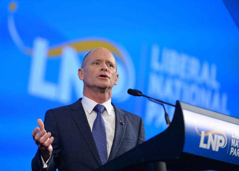Queensland Premier Campbell Newman speaks during the official launch of the Liberal National Party (LNP) election campaign in Brisbane, Qld, Sunday, January 18, 2015. Queensland Premier Campbell Newman speaks during the official launch of the Liberal National Party (LNP) election campaign in Brisbane, Qld, Sunday, January 18, 2015.