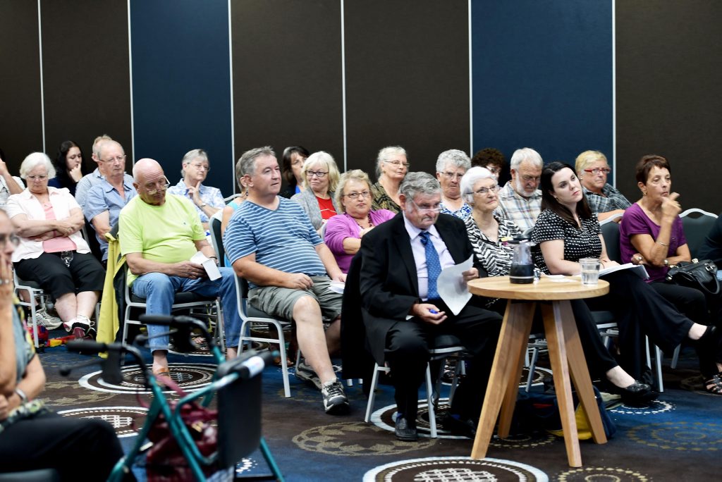 Part of the crowd at the Meet the Candidates forum at the Beach House Hotel in Scarness.