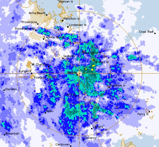 BOM radar at noon on 22/01/15. BOM radar at noon on 22/01/15.