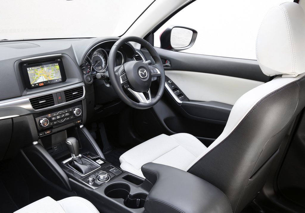 Inside the 2015 Mazda CX-5. Inside the 2015 Mazda CX-5.