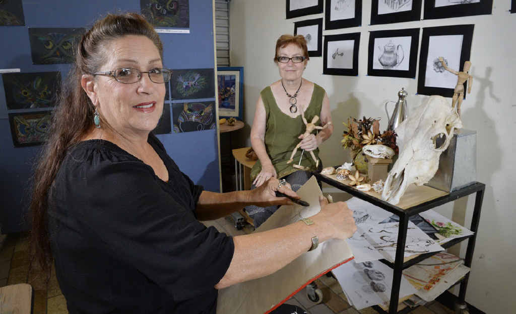 CREATIVE OUTLET: Arts Alive director Ipswich Suzanne Matulich with artist Lorraine Kitching.