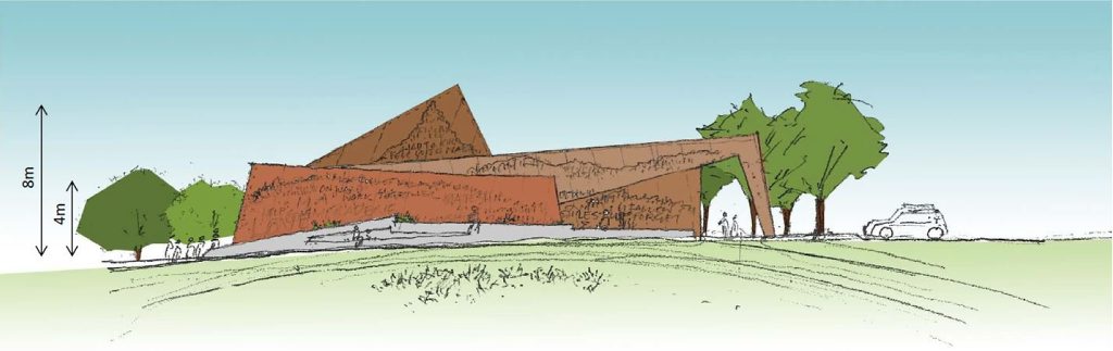 An artist's impression of the Duncan Chapman memorial planned for Queens Park in Maryborough. An artist's impression of the Duncan Chapman memorial planned for Queens Park in Maryborough.