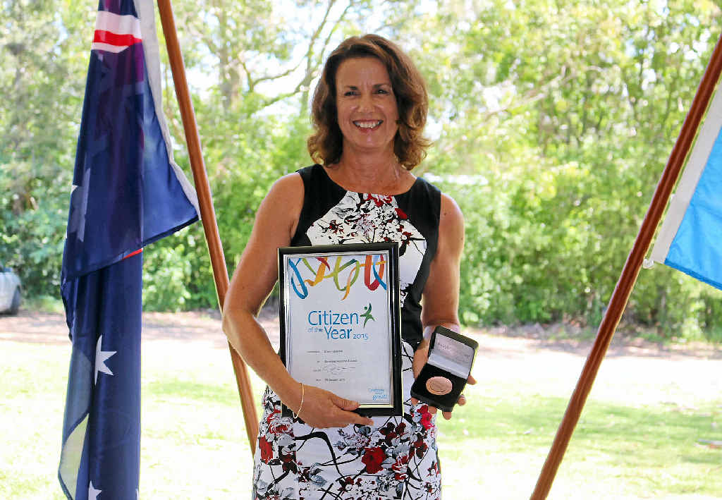 HONOURED: Cheryl Gaedtke was awarded Citizen of the Year at the Somerset Australia Day awards. HONOURED: Cheryl Gaedtke was awarded Citizen of the Year at the Somerset Australia Day awards.