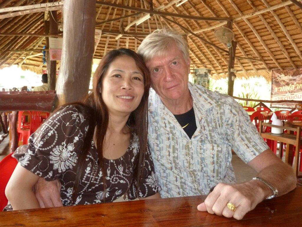 Brian and his wife in Thailand. Brian and his wife in Thailand.