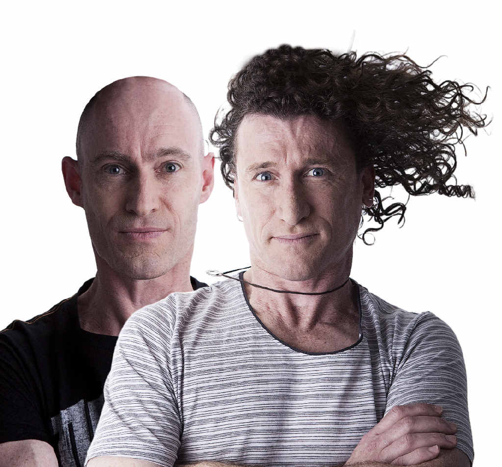UMBILICAL BROTHERS: Dave and Shane live in different cities, but Shane believes that’s the secret to their success. UMBILICAL BROTHERS: Dave and Shane live in different cities, but Shane believes that’s the secret to their success.