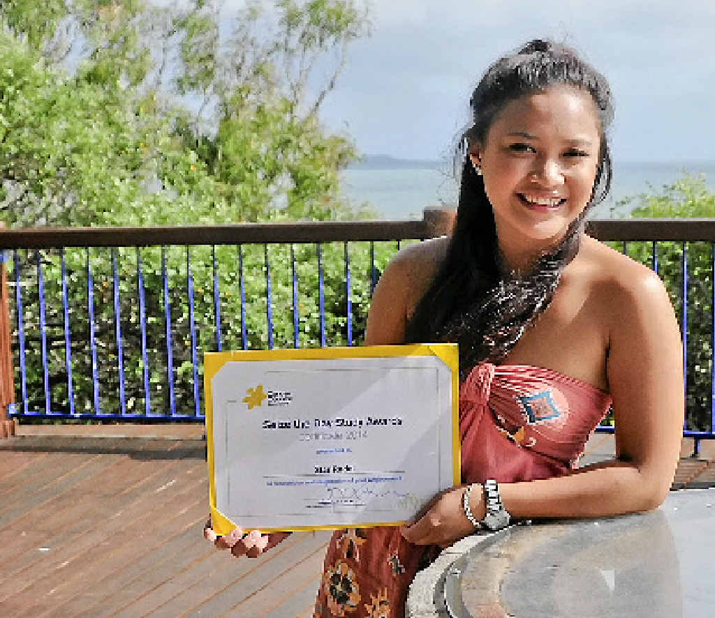 AN HONOUR: Star Radel received the Cancer Council’s Seize the Day Award of $1000 to put towards her university studies. AN HONOUR: Star Radel received the Cancer Council’s Seize the Day Award of $1000 to put towards her university studies.