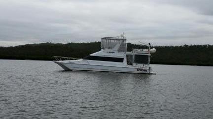 SURVIVED: The Scorpio and her crew were hit by a storm. SURVIVED: The Scorpio and her crew were hit by a storm.
