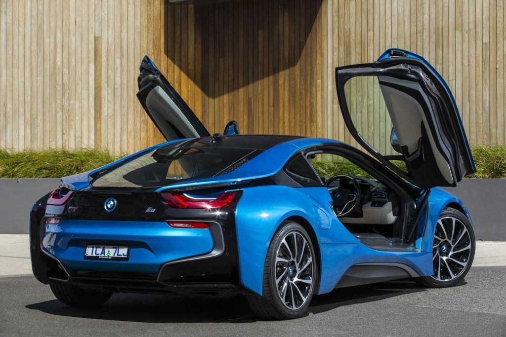 The BMW i8. The BMW i8.