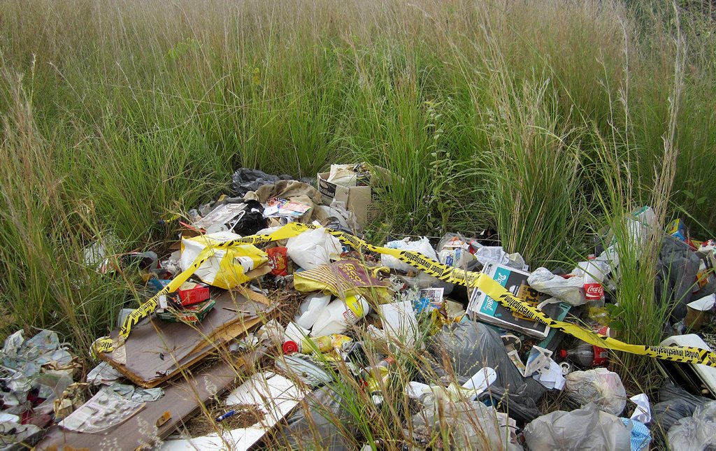 A recent case of illegal dumping proved costly for one person who was fined after leaving this household rubbish in local bushland. A recent case of illegal dumping proved costly for one person who was fined after leaving this household rubbish in local bushland.