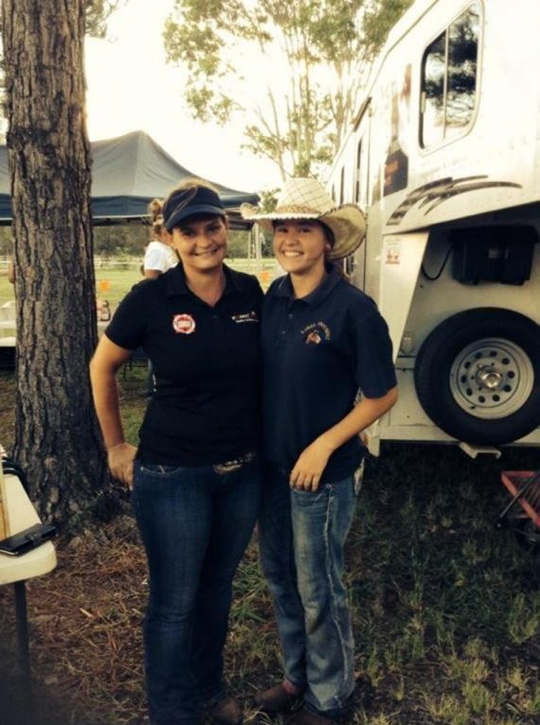 US BOUND: Barrel racer Olivia Webb with her sponsor, Suzanne Brooks, will compete at the National High School Rodeo Association in Des Moines, Iowa, in June this year. US BOUND: Barrel racer Olivia Webb with her sponsor, Suzanne Brooks, will compete at the National High School Rodeo Association in Des Moines, Iowa, in June this year.
