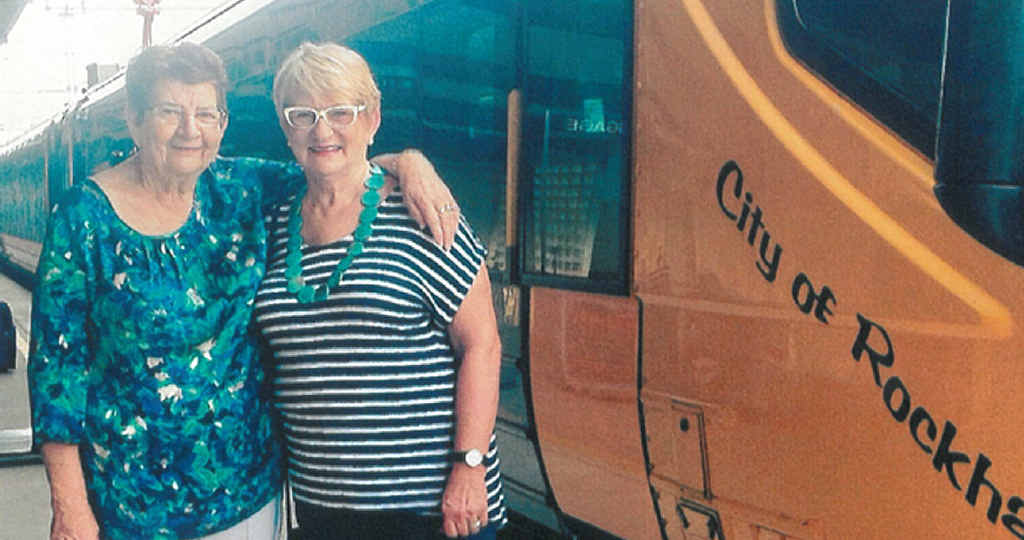 BACK TOGETHER: Ipswich’s Rita Cullen and Stanwell’s Jean McMahon met again for the first time in 55 years last week. BACK TOGETHER: Ipswich’s Rita Cullen and Stanwell’s Jean McMahon met again for the first time in 55 years last week.