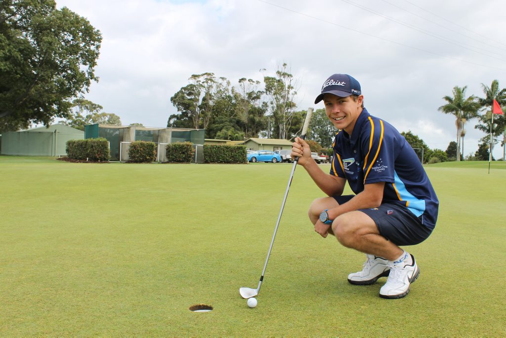 GOING PLACES: Kyle Underwood won the AIS Summer Cup at the Ballina Golf Club. GOING PLACES: Kyle Underwood won the AIS Summer Cup at the Ballina Golf Club.