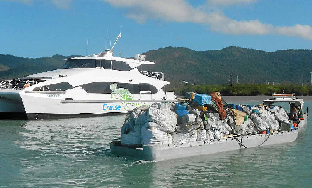 IN PARTNERSHIP: Cruise Whitsundays and Eco Barge Clean Seas are continuing to partner into 2015 to ensure the region remains free of marine debris. IN PARTNERSHIP: Cruise Whitsundays and Eco Barge Clean Seas are continuing to partner into 2015 to ensure the region remains free of marine debris.