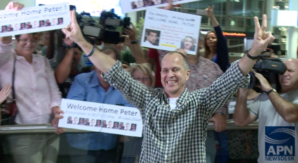 Australian Al Jazeera journalist Peter Greste was freed earlier this year. The Qatari news outlet is now calling for two reporters detained in Nigeria to be set free. Australian Al Jazeera journalist Peter Greste was freed earlier this year. The Qatari news outlet is now calling for two reporters detained in Nigeria to be set free.