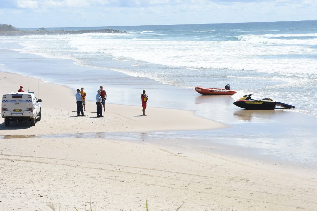A shark attack at Shelly Beach in Ballina where the victim was declared deceased. Photo Marc Stapelberg / The Northern Star A shark attack at Shelly Beach in Ballina where the victim was declared deceased. Photo Marc Stapelberg / The Northern Star