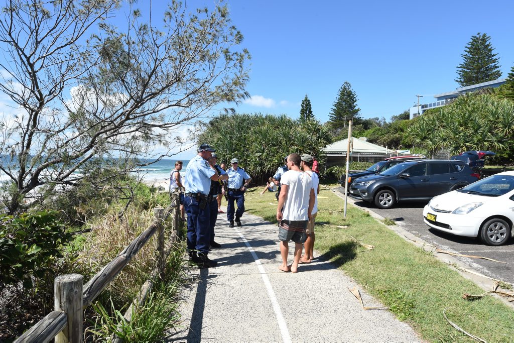 A shark attack at Shelly Beach in Ballina where the victim was declared deceased. A shark attack at Shelly Beach in Ballina where the victim was declared deceased.