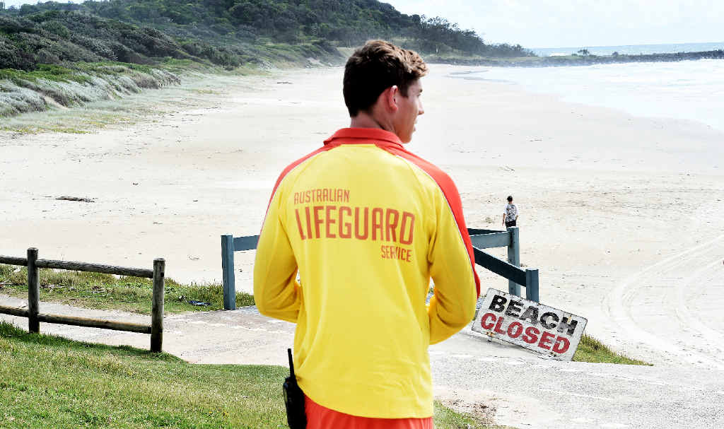 NO-GO ZONES: The beaches between Shelly Beach and Lennox Head remain closed after Monday’s fatal shark attack. NO-GO ZONES: The beaches between Shelly Beach and Lennox Head remain closed after Monday’s fatal shark attack.