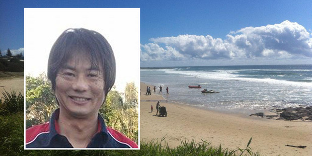 Tadashi Nakahara, inset, was killed by a suspected great white shark at Ballina. Tadashi Nakahara, inset, was killed by a suspected great white shark at Ballina.