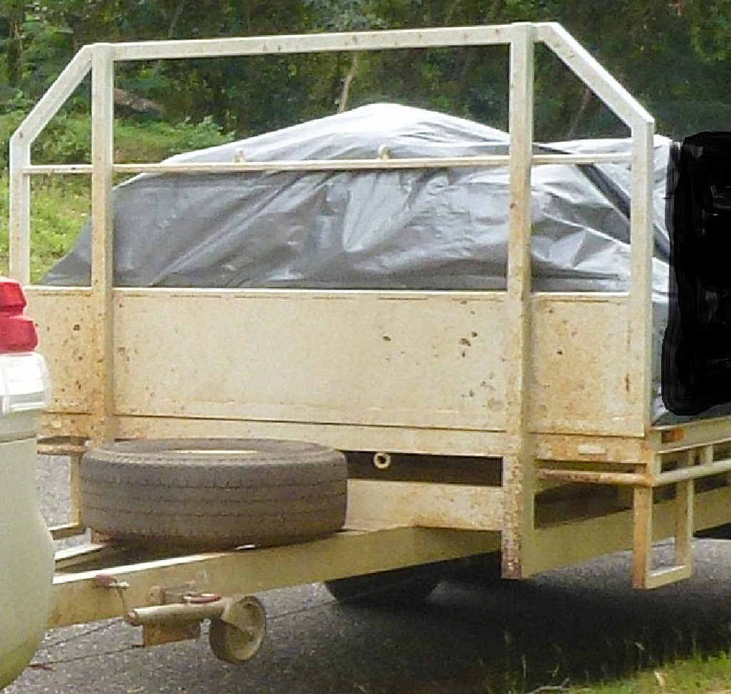 HAVE YOU SEEN THIS? A custom-made trailer with the registration 077 QUX was stolen from a Dingo property between January 25–27. Anyone with information please contact Senior Constable Adrian Studholme at the Duaringa police station on 4935 7222. HAVE YOU SEEN THIS? A custom-made trailer with the registration 077 QUX was stolen from a Dingo property between January 25–27. Anyone with information please contact Senior Constable Adrian Studholme at the Duaringa police station on 4935 7222.
