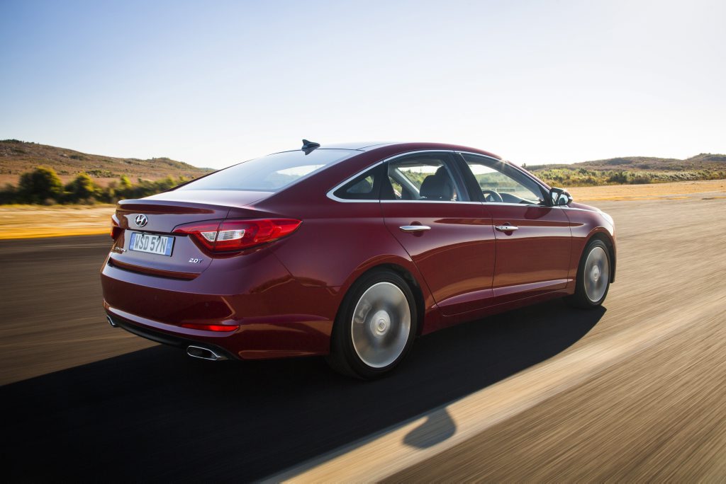 The 2015 Hyundai Sonata. The 2015 Hyundai Sonata.