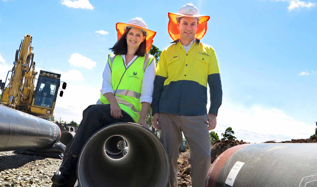 GROWTH PIPELINE: Queensland Urban Utilities is installing almost four kilometres of 600mm wide water mains in Springfield to cater for the population boom and extend the operational life of the network by at least 60 years. GROWTH PIPELINE: Queensland Urban Utilities is installing almost four kilometres of 600mm wide water mains in Springfield to cater for the population boom and extend the operational life of the network by at least 60 years.
