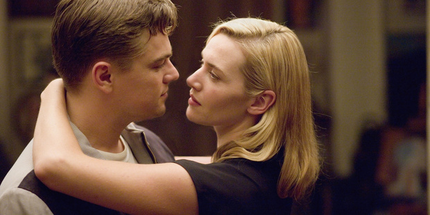 Leonard DiCAprio and Kate Winslet in a scene from the film Revolutionary Road. Leonard DiCAprio and Kate Winslet in a scene from the film Revolutionary Road.