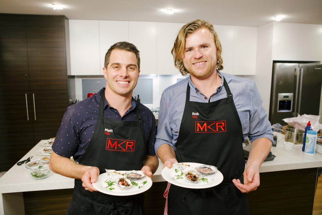 Matt and Rob pictured during their instant restaurant in Victoria. Matt and Rob pictured during their instant restaurant in Victoria.